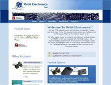 Tablet Screenshot of orbitinc.ca